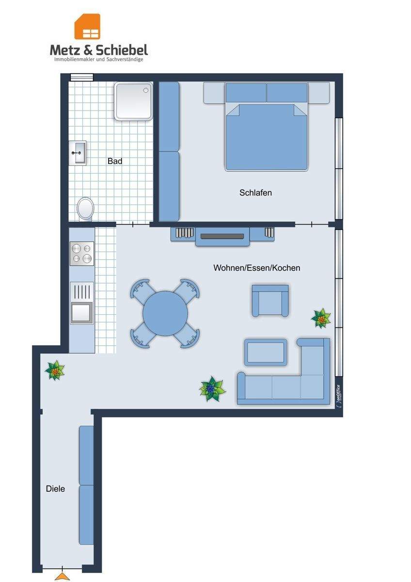 Wiesbaden: Perfekte 2 Zi-Kapitalanlage! Herrschaftliches Wohnen i. d. Kaiser-Friedrich-Residenz! – Wiesbaden – Vorschaubild 3
