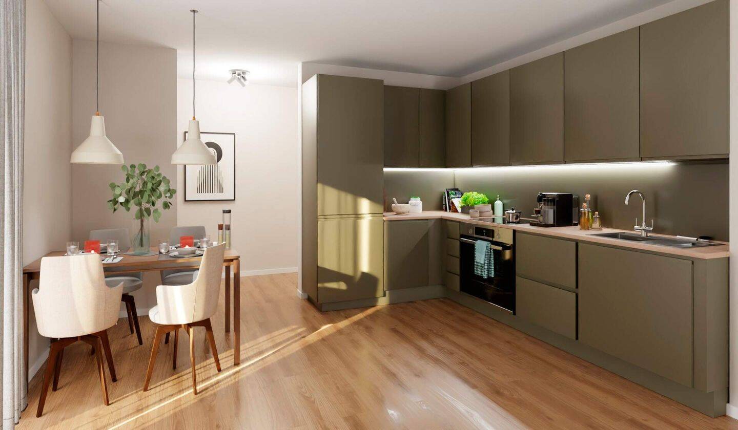 3-Zi.-Wohnung - 3. OG, barrierefrei mit Loggia – Düsseldorf – Vorschaubild 2