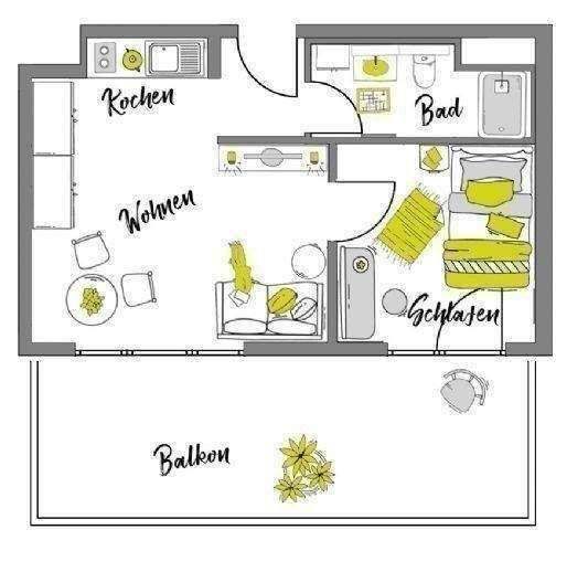 Möblierte Penthouse XL-Apartments mit Dachterrasse - Urban Living Heilbronn – Heilbronn – Vorschaubild 2