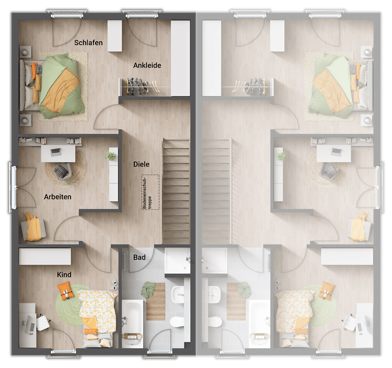 Das schlanke Doppelhaus - urbanes Wohnen zweifach genießen in Büßleben – Erfurt – Vorschaubild 6