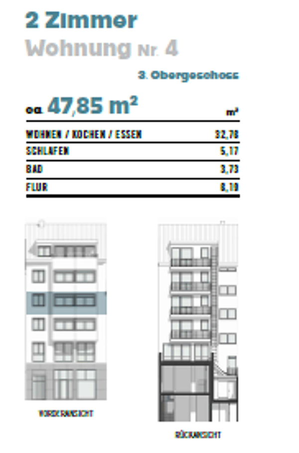 Etagenwohnung in 50672 Köln mit 47,82 m² kaufen