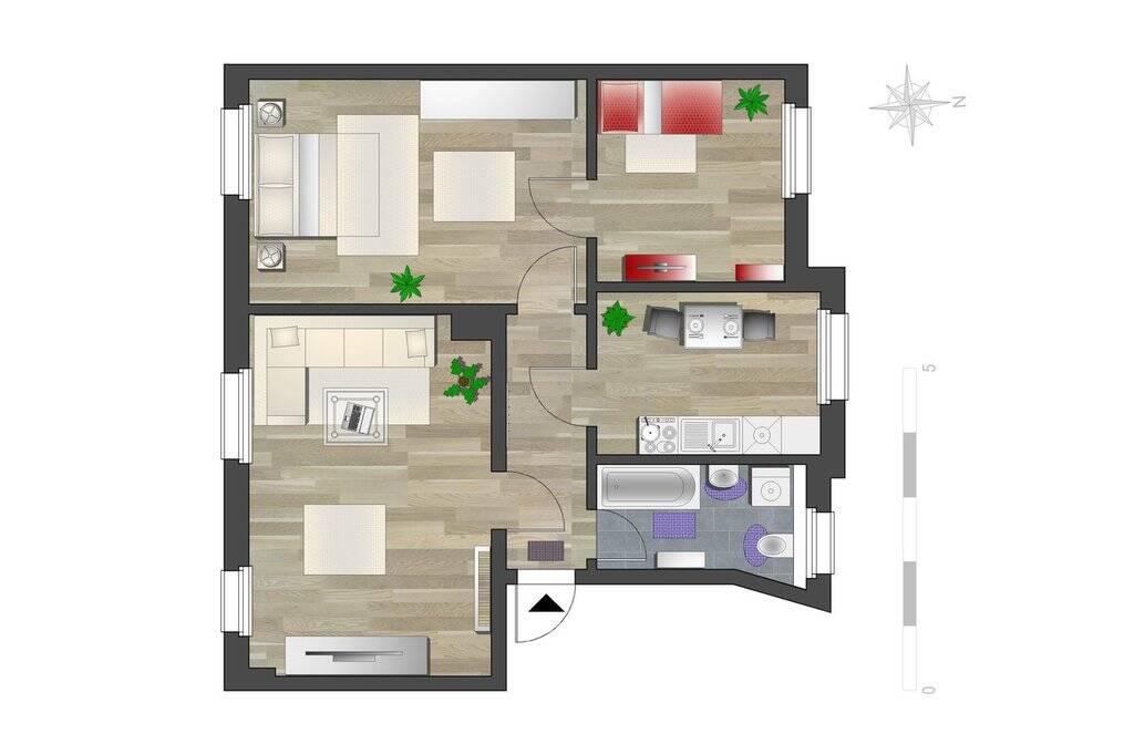 Tolle Familienwohnung, Gartengrundstück vorhanden – Chemnitz – Vorschaubild 4