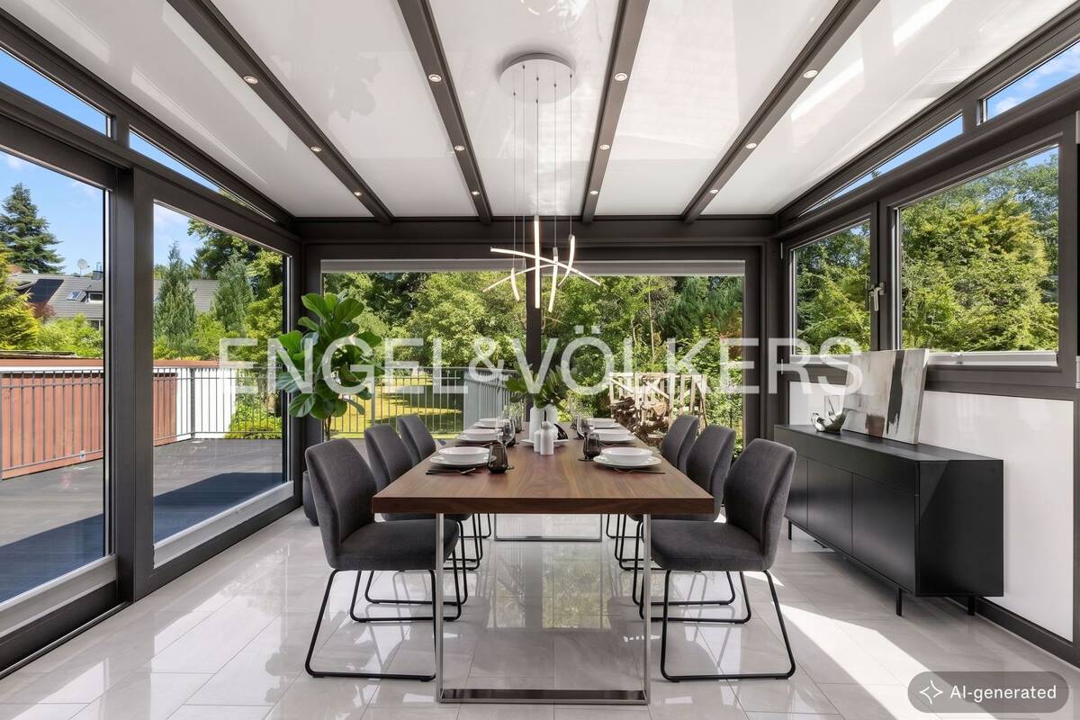 Großzügiges Einfamilienhaus mit Wintergarten und vielseitig nutzbaren Räumlichkeiten – 22145 Hamburg – Bild 1 von 4