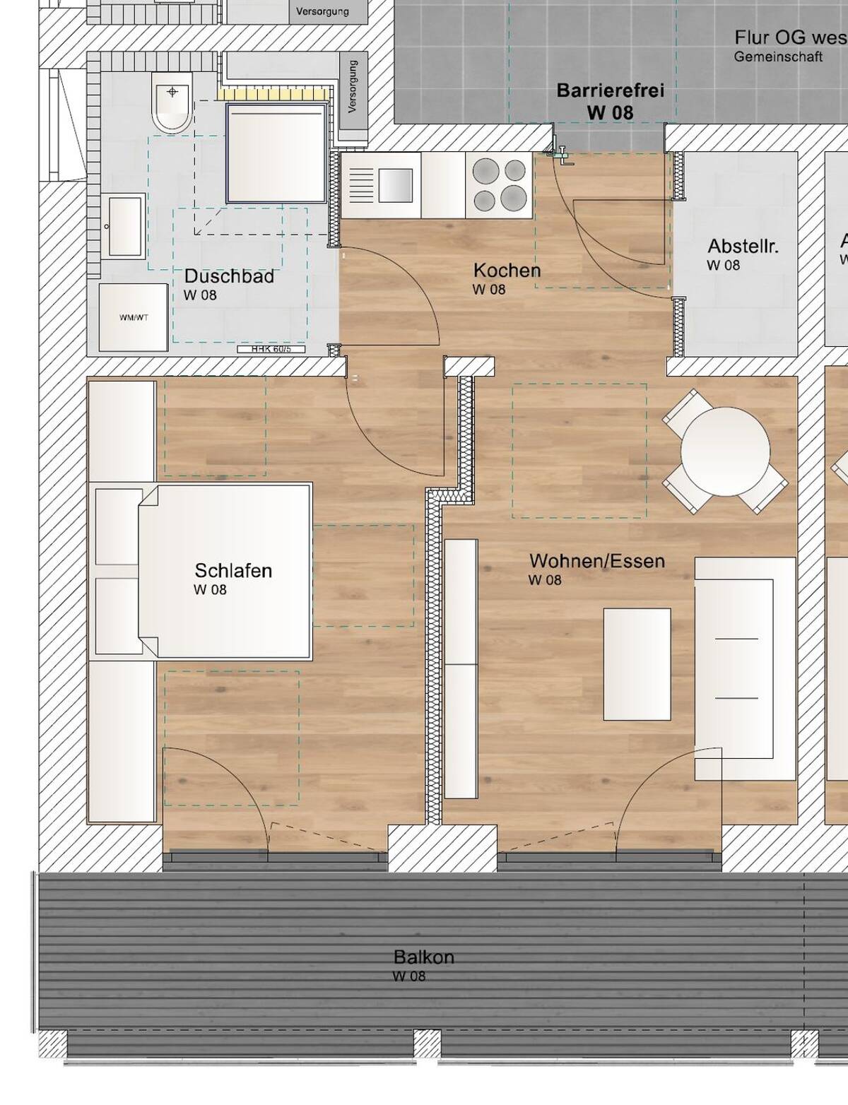 2 Zimmer OG Wohnung mit Südbalkon – 85748 Garching bei München – Bild 1 von 9