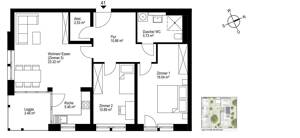 Stilvolle 3-Zimmer-Wohnung für jede Lebensphase – 79115 Freiburg im Breisgau – Vorschaubild 7