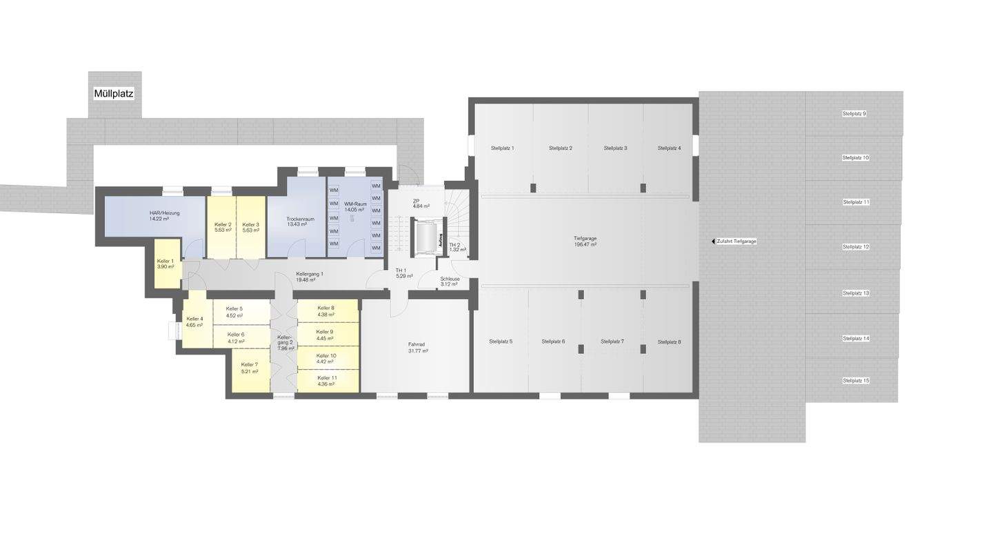 Moderne 3-Zimmer-Wohnung mit Balkon in Chemnitz im beliebten Kaßbergviertel – Chemnitz – Vorschaubild 3