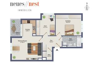Für die kleine Familie oder Paare - schick wohnen mit perfekter Infrastruktur! – 81549 München – Vorschaubild 9