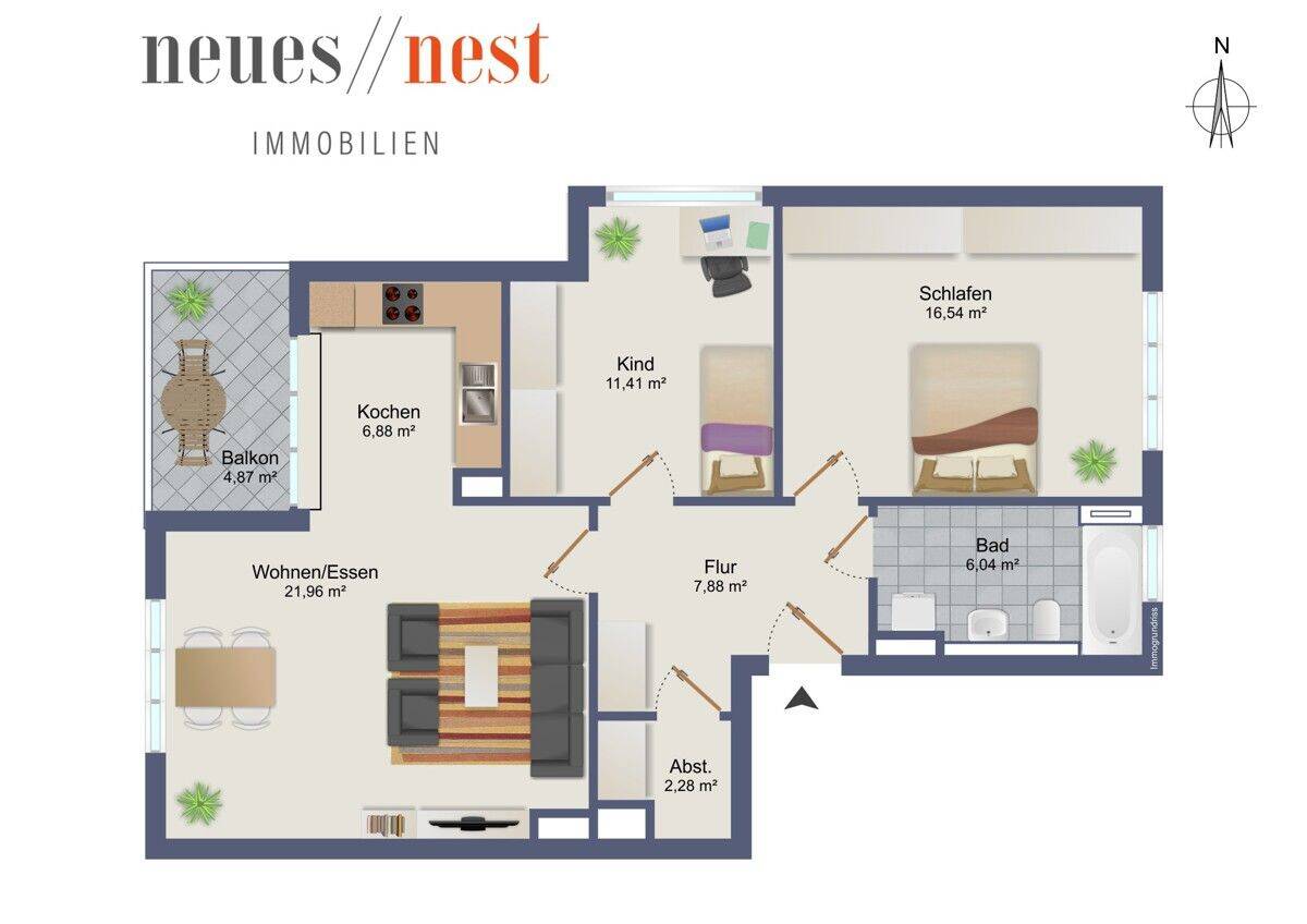 Für die kleine Familie oder Paare - schick wohnen mit perfekter Infrastruktur! – München – Vorschaubild 9