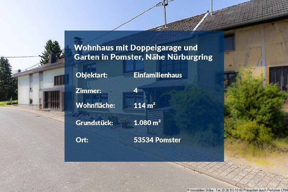 Wohnhaus mit Doppelgarage und Garten im ruhig gelegenen Pomster, Nähe Nürburgring – Pomster – Vorschaubild 2