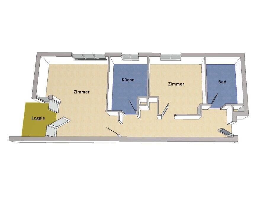 IMMOBERLIN.DE - Ideal besonnte Wohnung mit Südloggia in sehr angenehmer Lage – Potsdam – Vorschaubild 7