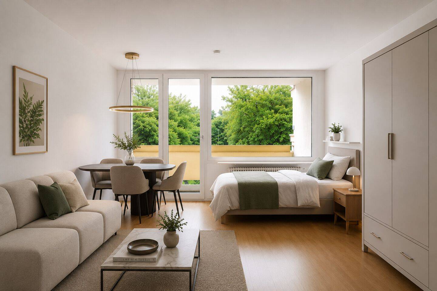 Helles Apartment mit großzügigem Balkon mit Blick ins Grüne – München – Vorschaubild 8