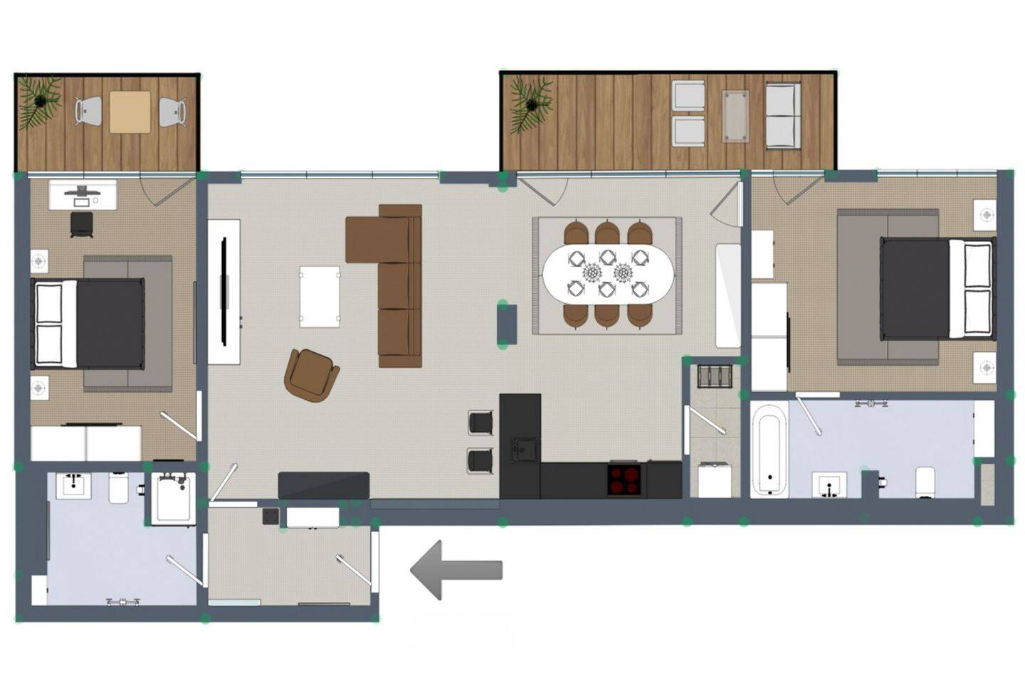Luxuriöse 3-Zimmer-Wohnung 112 m²+ Parkplatz in Berlin-Mitte - PROVISIONSFREI - (No Commission)