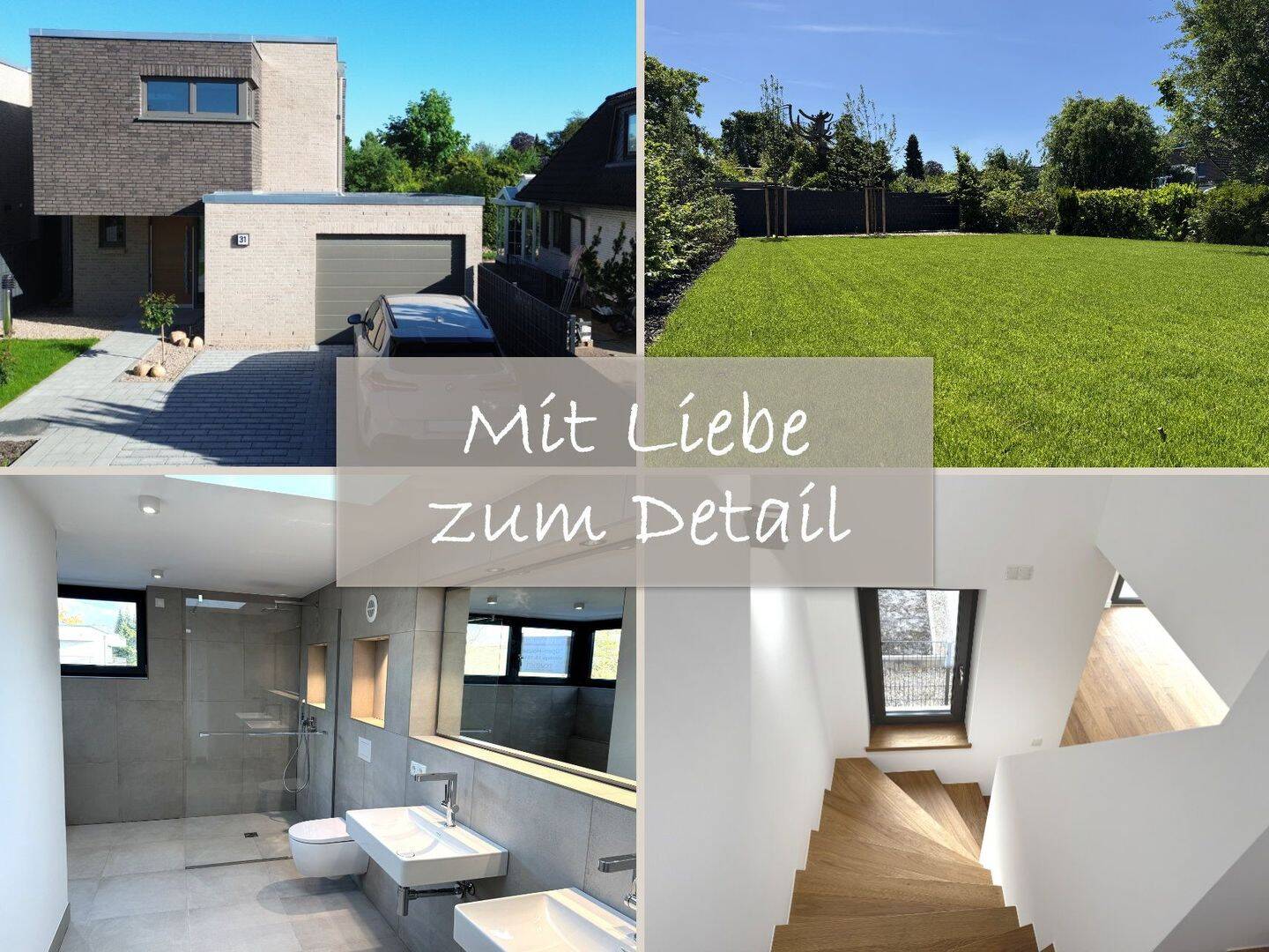 "Open-House" sonntags 13-15 Uhr: Neubau Erstbezug mit Liebe zum Detail, traumhaft und ruhig gelegen!