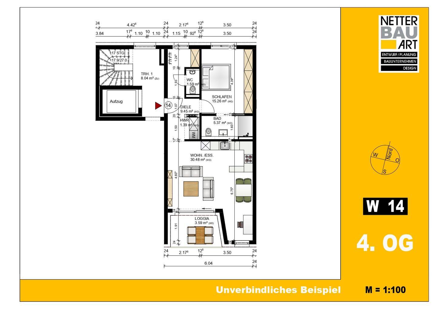 Fürth, Holzstr. 55, Whg. 14, moderne Neubauwohnung