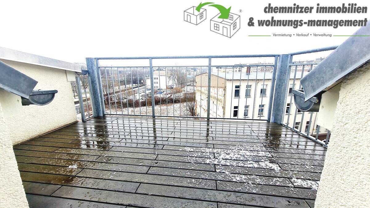 WG-geeignete, moderne 4-Raum-Dachgeschosswohnung mit Balkon - am Rande des Chemnitzer Zentrums – Chemnitz – Vorschaubild 8