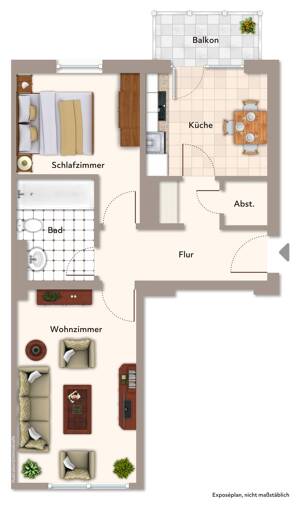 Charmante Dachgeschosswohnung mit Balkon - Wohnen mit Wohlfühlcharakter – 39108 Magdeburg – Vorschaubild 8