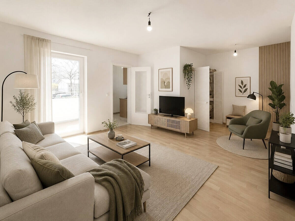 Ruhig gelegene und renovierte 1,5 Zi.-Whg. mit Süd-Balkon und Einbauküche in Top-Lage von Laim – 80686 München – Bild 1 von 9
