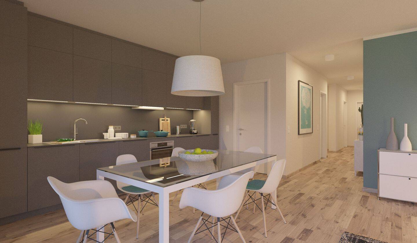 Erstbezug - Wohnung Richtung Park mit Terrasse, Garten & 2 Bädern – Leipzig – Vorschaubild 3