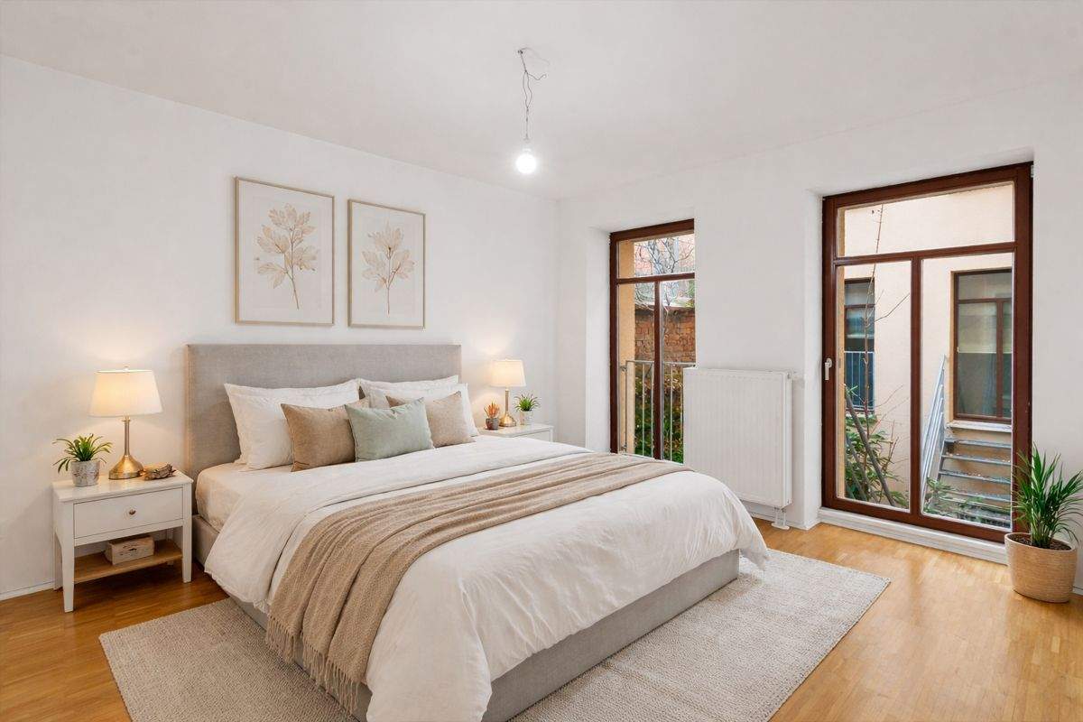 Stilvolle Eigentumswohnung mit Balkon im ruhigen Hinterhaus des Paulusviertels – 6108 Halle (Saale) – Bild 1 von 9