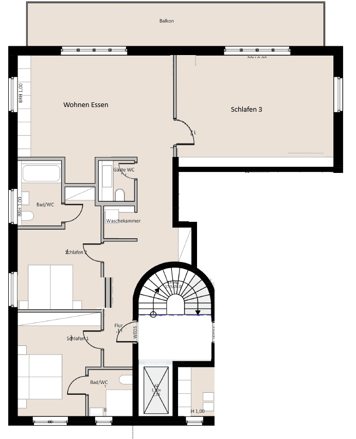 3 oder 4 Zimmer - wie Sie wollen!*Top-Ausstattung*Süd Balkon*Top-Neubauwohnung in Lichterfelde West!*in einer Villa – Berlin – Vorschaubild 3