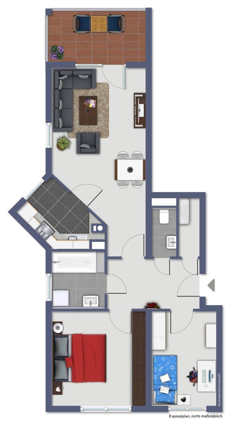 Gepflegte 3-Raum-Wohnung mit Aufzug & Stellplatz in Dresden-Plauen – Dresden – Vorschaubild 6