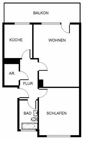 Wer will mich!? zentrale 2-Zimmer-Wohnung – 44795 Bochum – Vorschaubild 6