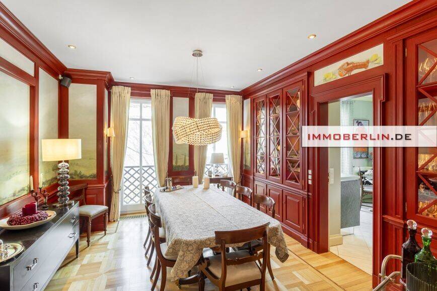IMMOBERLIN.DE - Luxuriöse Wohnung mit Südwestterrasse, 2 Kaminen, Sauna, Lift, 3 Tiefgaragenplätzen – Berlin – Vorschaubild 5