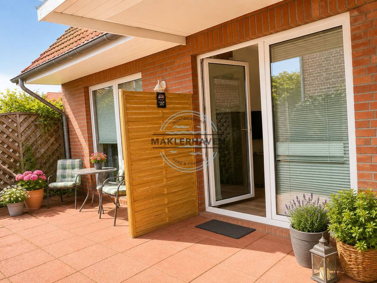Helle 2-Zimmer-Wohnung im Erdgeschoss mit Terrasse und eigenem Stellplatz – 26127 Oldenburg – Bild 1 von 9