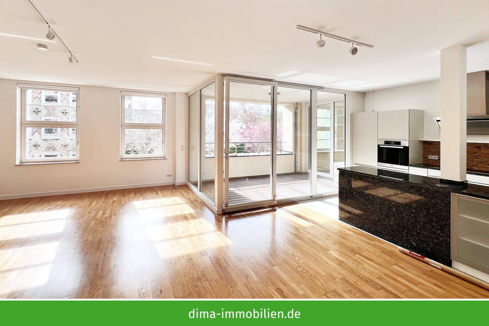 ERSTBEZUG am Rosental: WE mit Loggia zum grünen Hof, Einbauküche, Schränken, Klimaanlage, TG u.v.m. – Leipzig – Vorschaubild 4