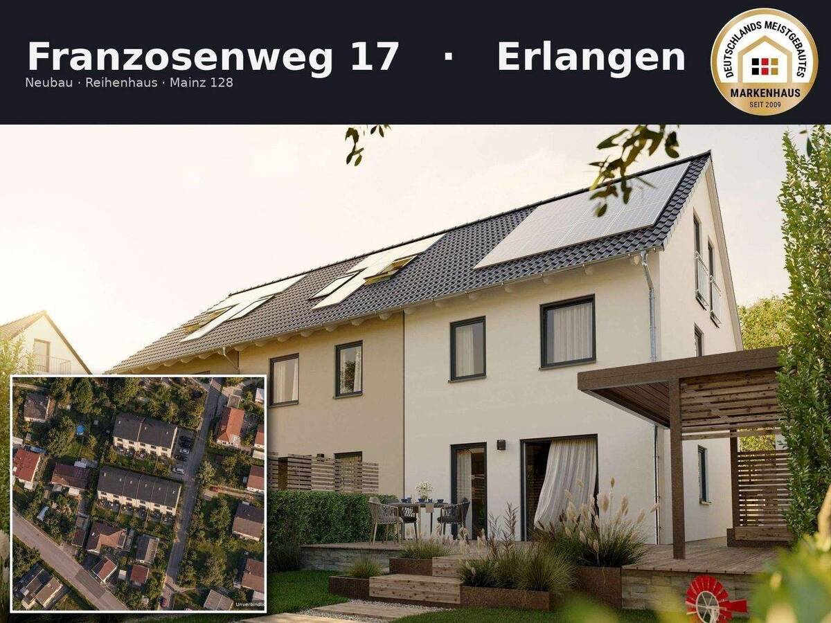 Erlangen: Neubau RMH | Komplettpreis inkl. Grundstück & Baunebenkosten – 91058 Erlangen – Bild 1 von 8
