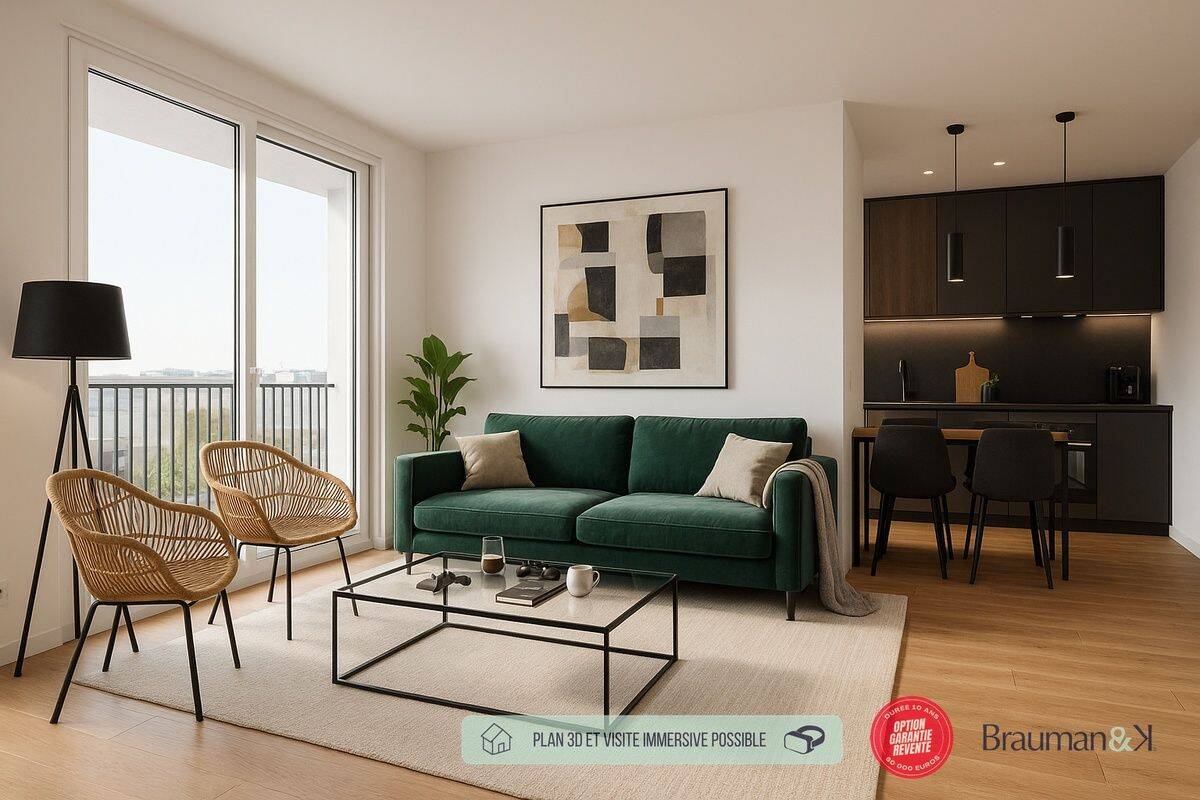 Appartement 3 pièces 63 m² · à Carquefou · 63 m² · 295 000 €