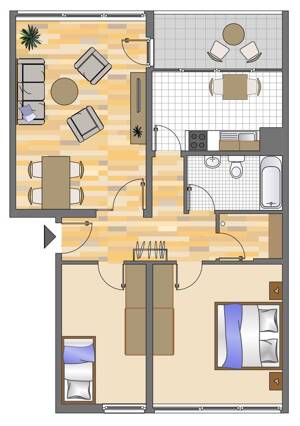 Demnächst frei! 3-Zimmer-Wohnung in Gelsenkirchen Hassel – 45896 Gelsenkirchen – Vorschaubild 1