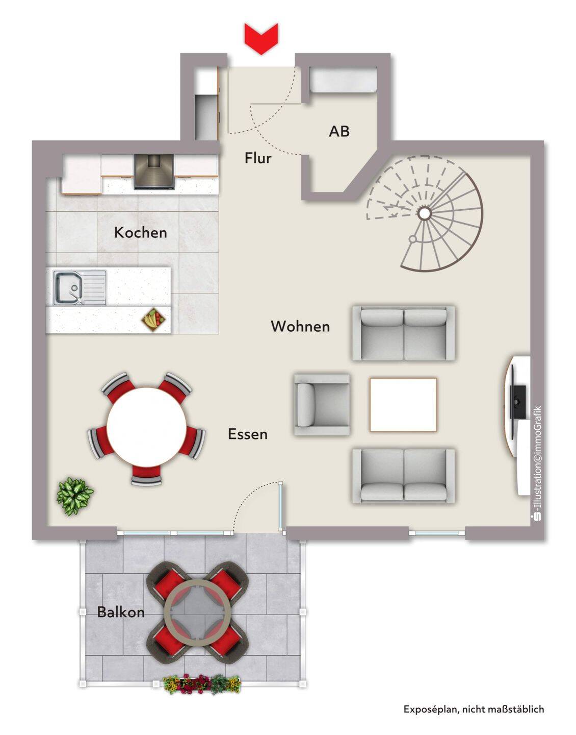 Moderne 2-Zi.-Maisonette Wohnung in Fürth-Vach...Wohnträume auf zwei Ebenen – Fürth – Vorschaubild 2