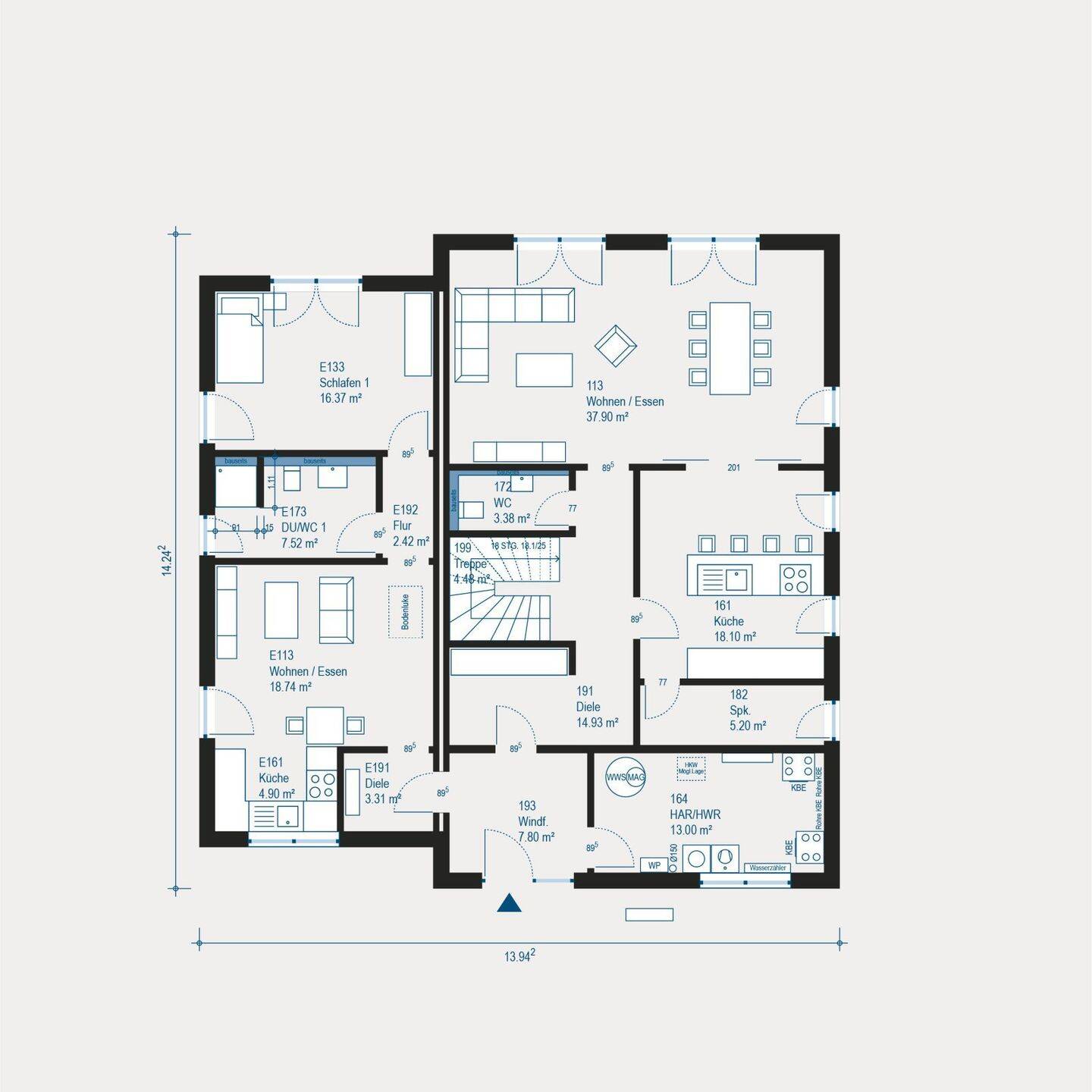 KfW-55 Haus mit Garten für die ganze Familie – Mönchengladbach – Vorschaubild 6