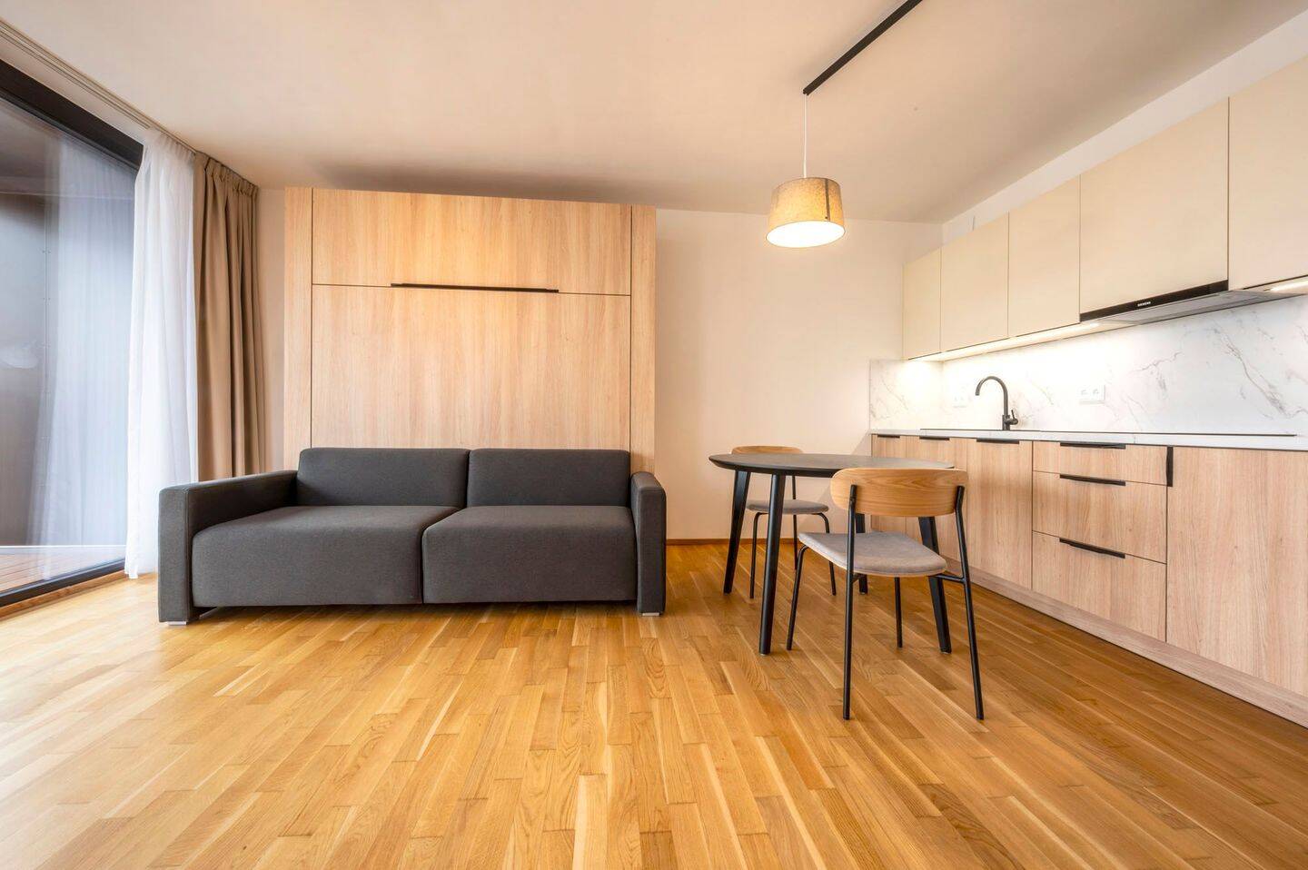 Möblierte Wohnung - 1-Zimmer Wohnung mit Loggia am Elbufer – Marina Garden – Dresden – Vorschaubild 7
