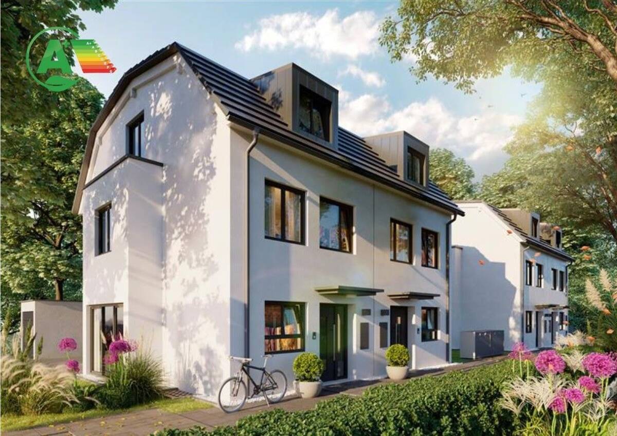 Effizienzhaus 55/KfW 55 - Doppelhaushälfte (1) mit Süd-West Garten im Märchenviertel von Waldperlach – 81739 München – Bild 1 von 4