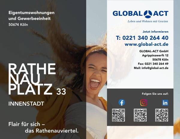 Etagenwohnung in 50674 köln mit 59 m² kaufen