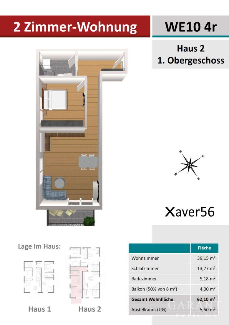 Süd/West-Balkon - Neubauwohnung in ruhiger Lage - Ideal für Eigennutzer & Kapitalanleger! – München – Vorschaubild 4