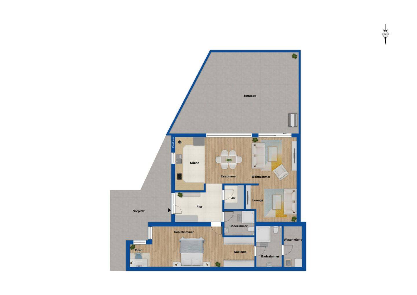 Kernsaniert und sofort bezugsfrei - Exklusive Terrassenwohnung in Bestlage am Erlanger Burgberg