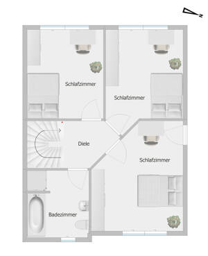 **Doppelhaushälfte mit schönem Garten und Garage in ruhiger Lage von Dortmund-Eving** – 44339 Dortmund – Vorschaubild 8