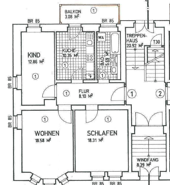 Interesse? Attraktive Drei-Zimmer-Wohnung mit Balkon – Chemnitz – Vorschaubild 8