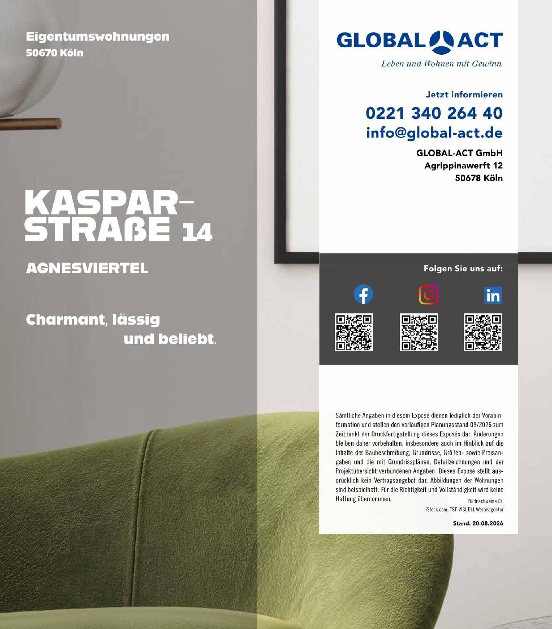Etagenwohnung in 50670 Köln mit 57,71 m² kaufen