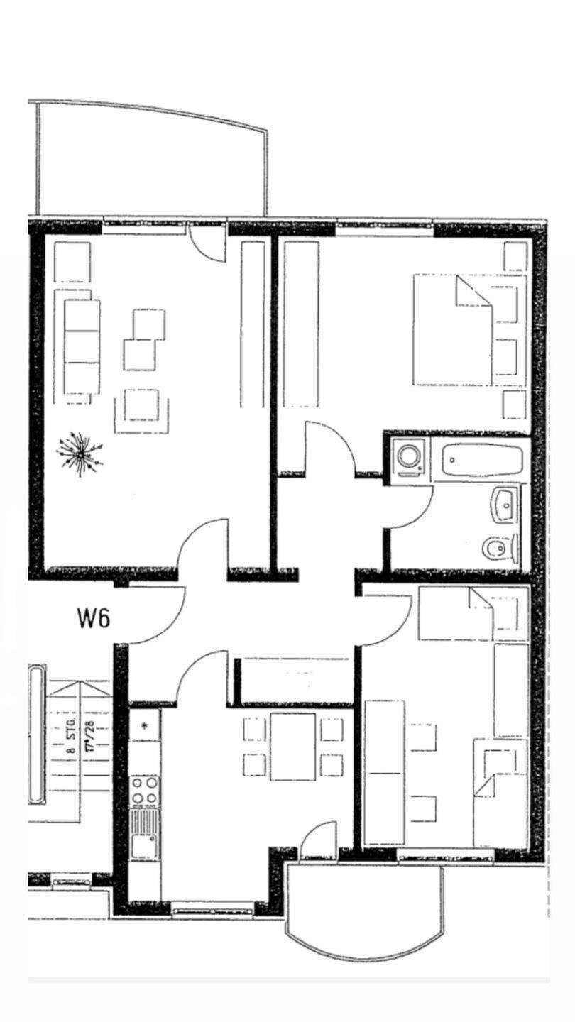 Erstbezug nach Sanierung! 3-Raum-Wohnung mit zwei Balkonen, Wannenbad, Keller, Stellplatz mgl.