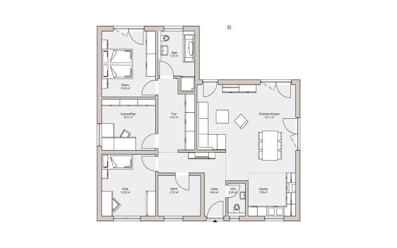 112m² Wohnfläche mit pflegeleichtem Grundstück in ruhiger Lage von Medingen – Ottendorf-Okrilla – Vorschaubild 4