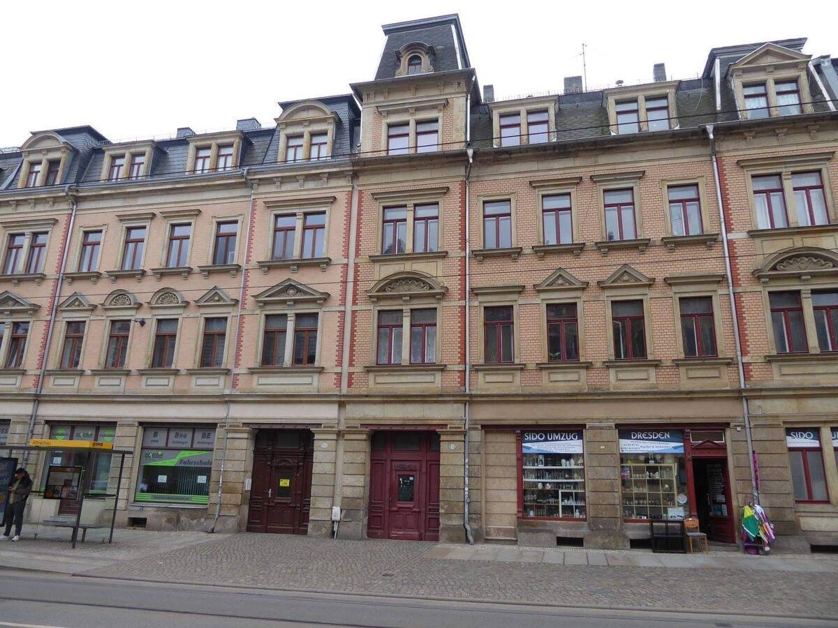 Wohn- und Geschäftshaus mit Hof und ruhigem Hinterhaus, Abgeschlossenheitsbescheinigung, Denkmalschutz, Leipziger Strasse! – 1139 Dresden – Bild 1 von 8