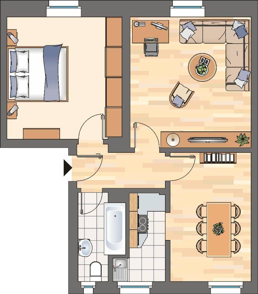 2-Zimmer-Wohnung in Bottrop Batenbrock-Nord – Bottrop – Vorschaubild 7