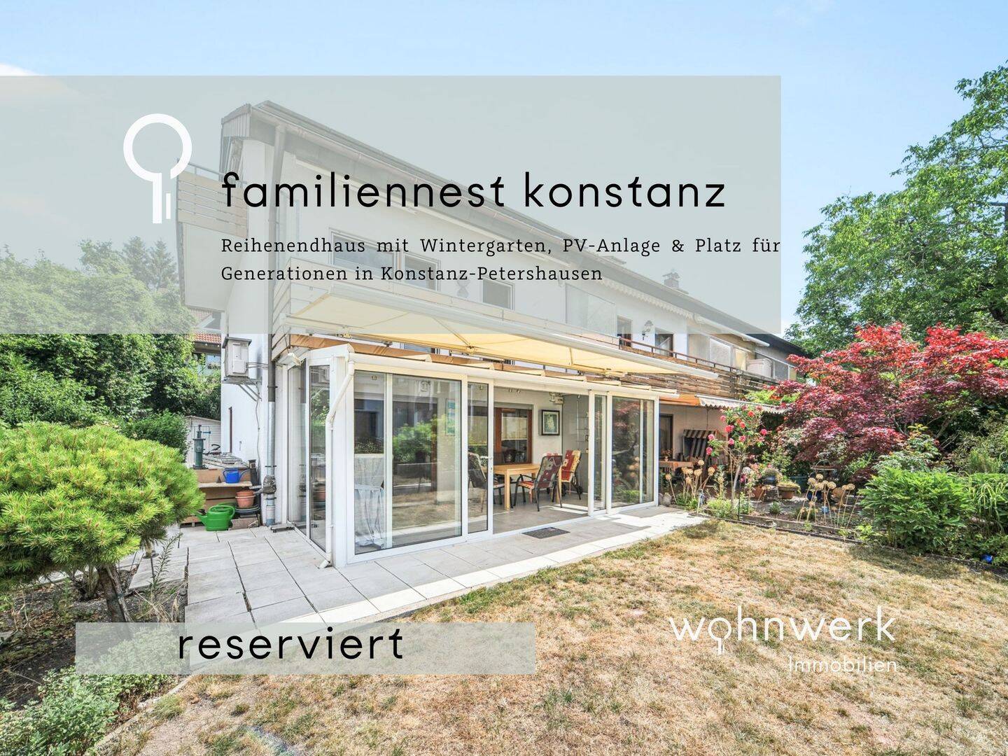 RESERVIERT: FamilienNest Konstanz | Reihenendhaus mit Wintergarten, PV-Anlage & Platz für Generation