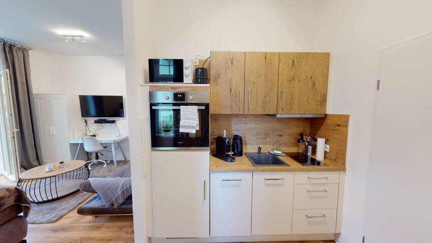 Möbliertes und vollausgestattetes Business-Apartment mit Terrasse – Magdeburg – Vorschaubild 7