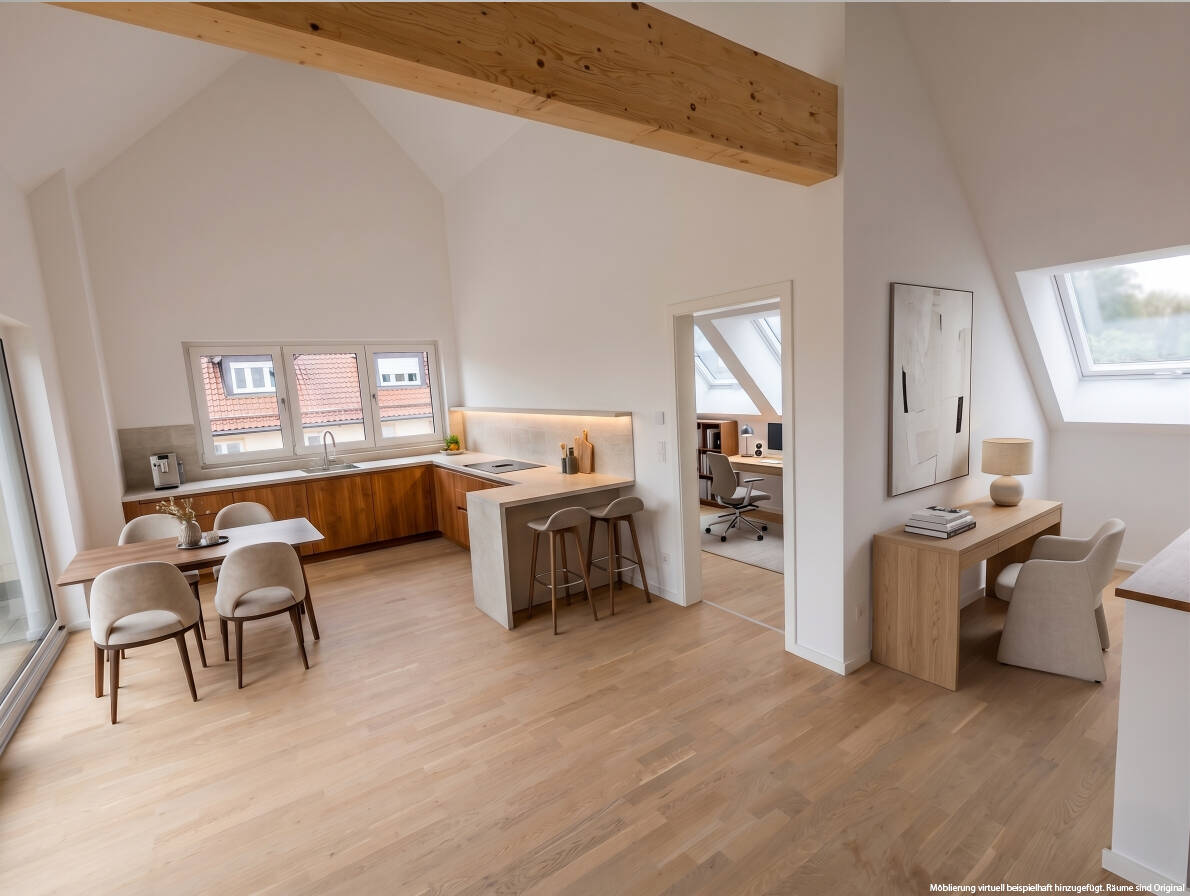Helle Dachgeschosswohnung mit Loggia und Balkon – München – Vorschaubild 4