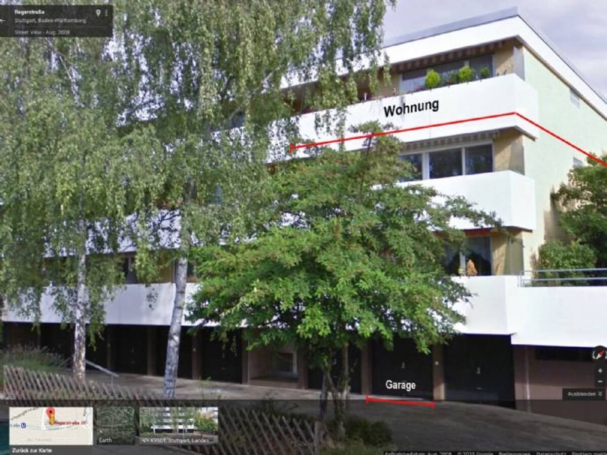 Großzügige und renovierte 2,5 Zi. Wohnung. Südbalkon, Garage, Einbauküche, Tageslichtbad – 70195 Stuttgart – Bild 1 von 9